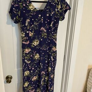 Old Navy Floral Navy Dress